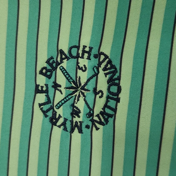 Nice green Adidas golf shirt from Myrtle Beach in great condition! - Picture 2 of 8